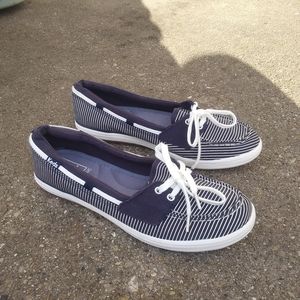 KEDS Ortholite blue and white stripped loafers - sz 7